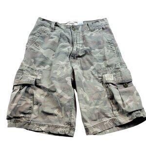 Levis Cargo Shorts Mens 32 Green Camo Utlity Multi Pocket